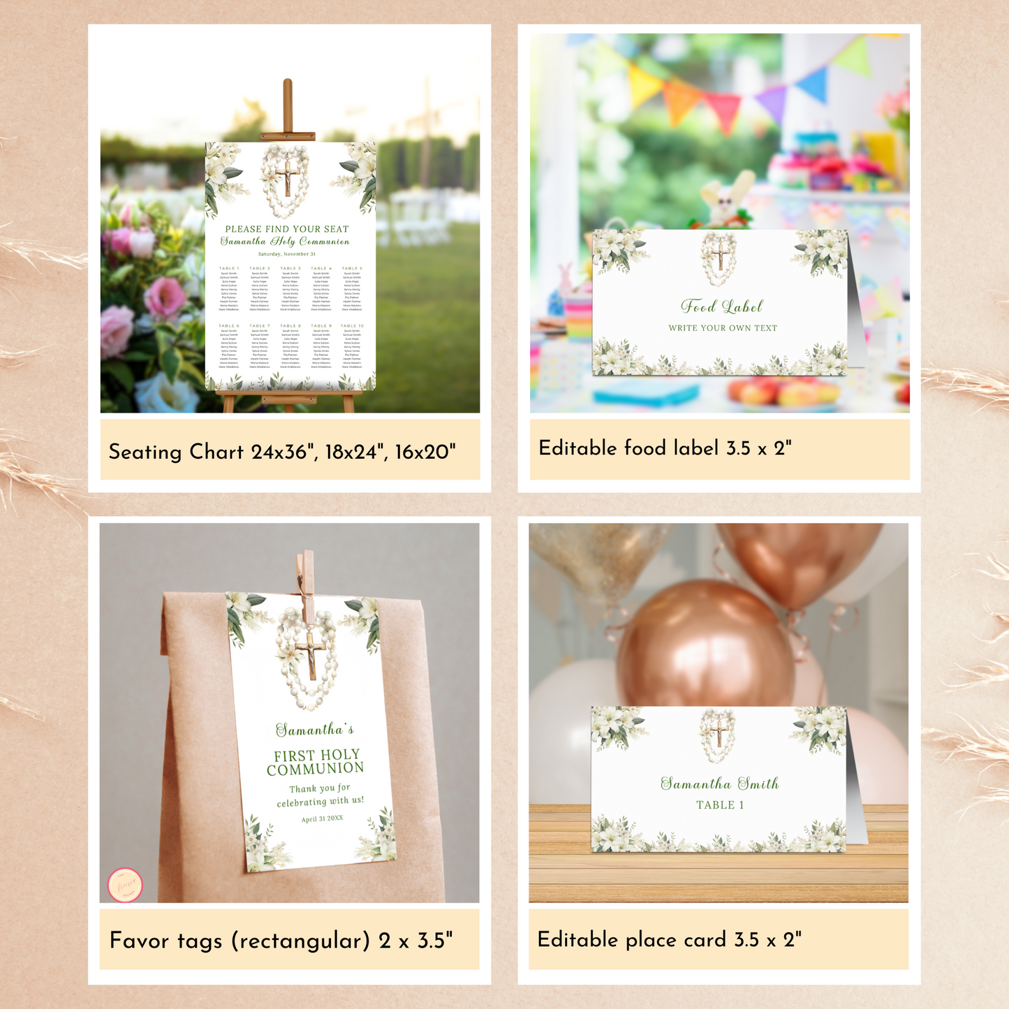 First Holy Communion Celebration Bundle - Green