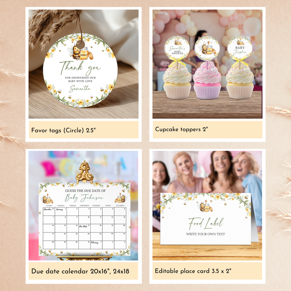 A Little Bee Baby Shower Bundle