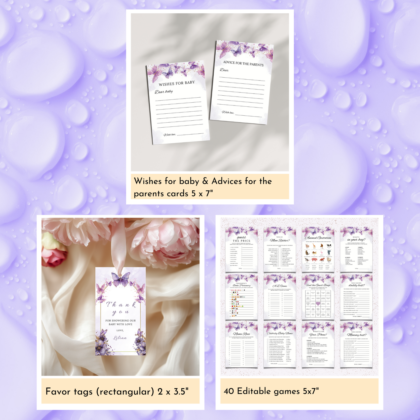 Enchanted Baby Shower Template Bundle #1
