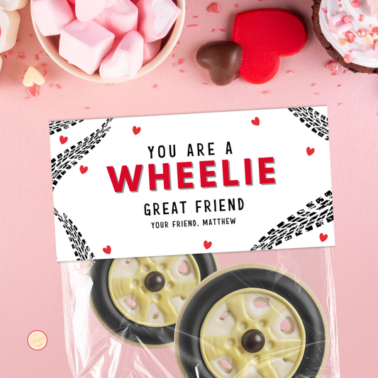 Valentine Race Car Bag Topper