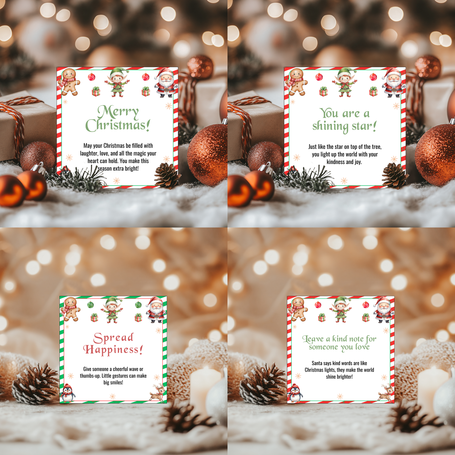 24 Day Elf Kindness Cards