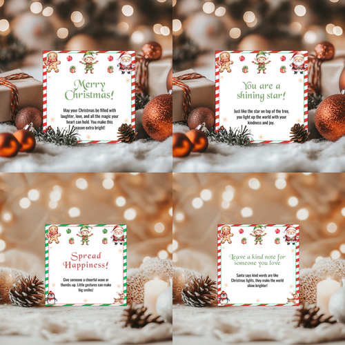 24 Day Elf Kindness Cards