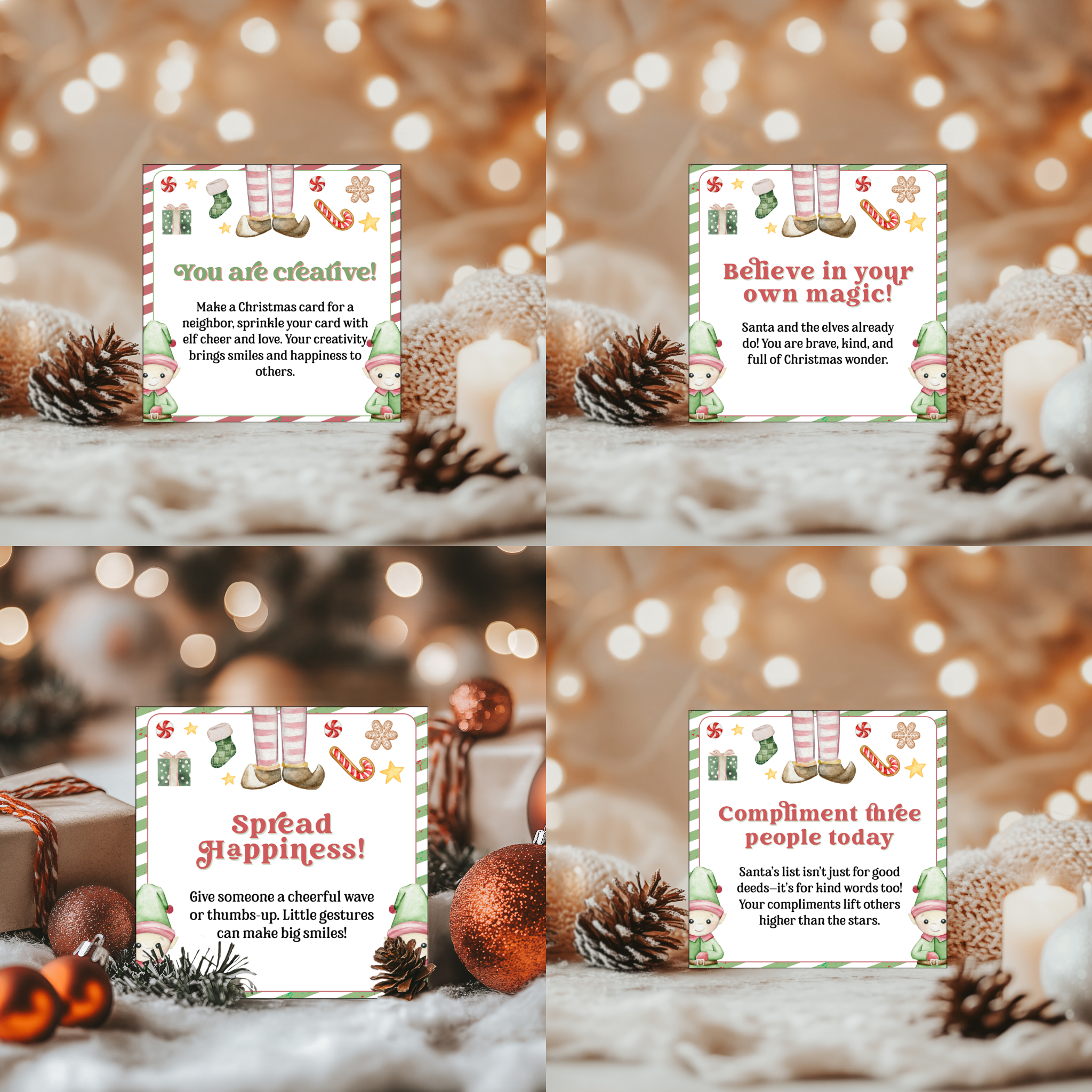 24 Days of Elf Kindness Cards