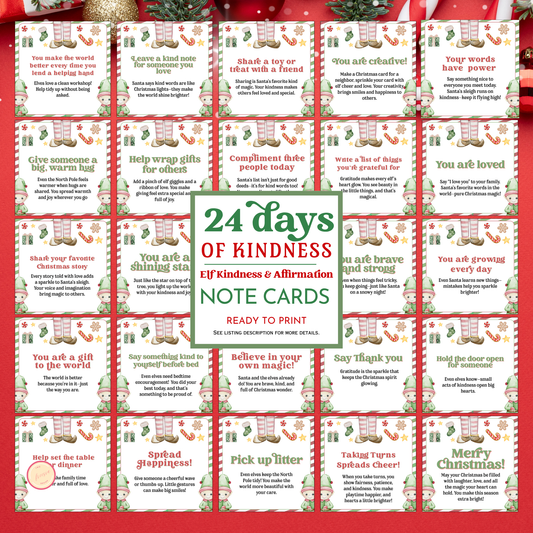 24 Days of Elf Kindness Cards