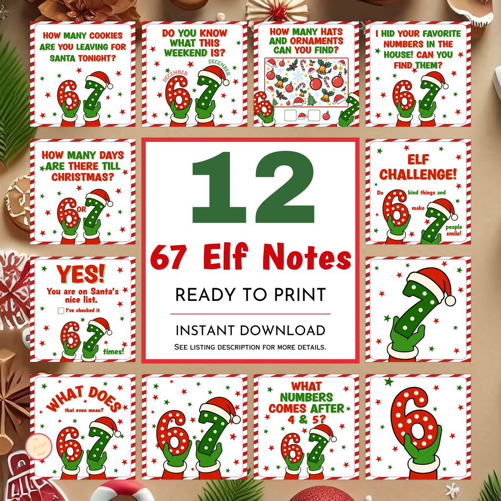 6-7 Theme Elf Note Cards