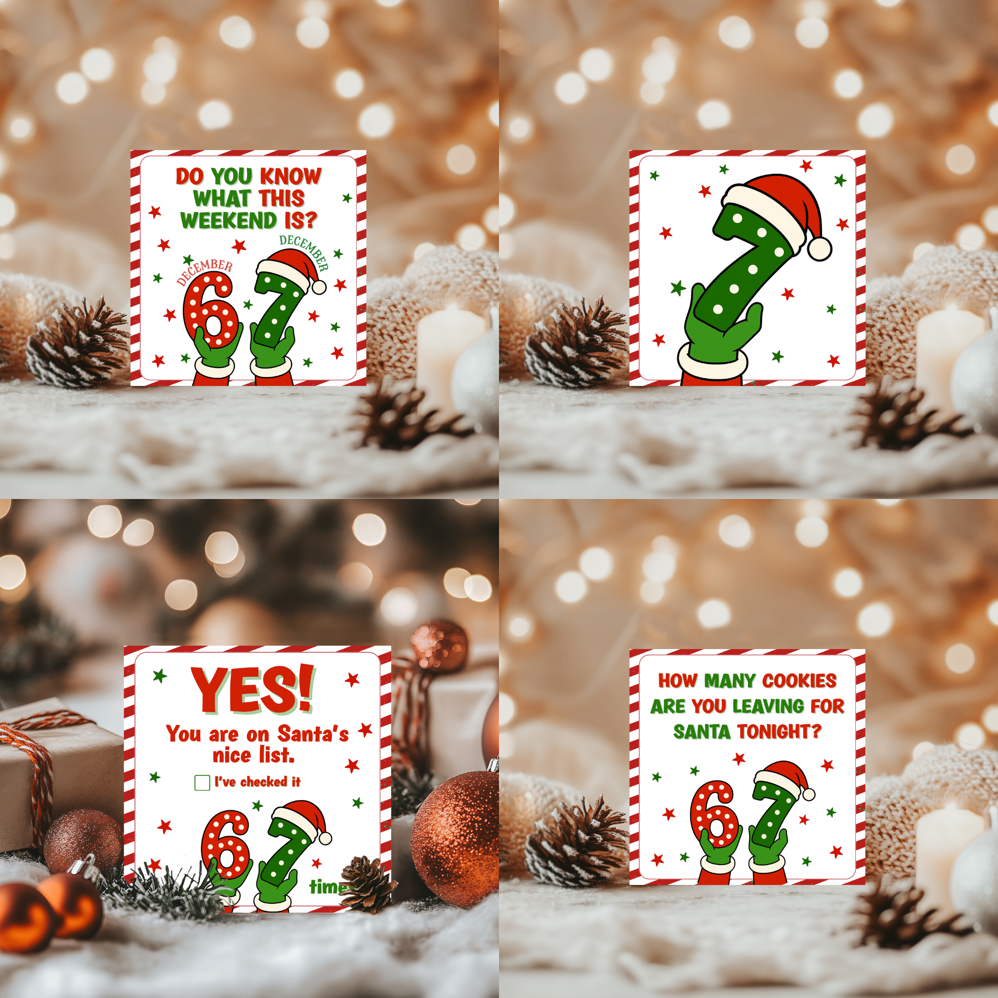 6-7 Theme Elf Note Cards