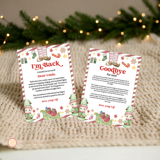 Elf Arrival & Departure Letter