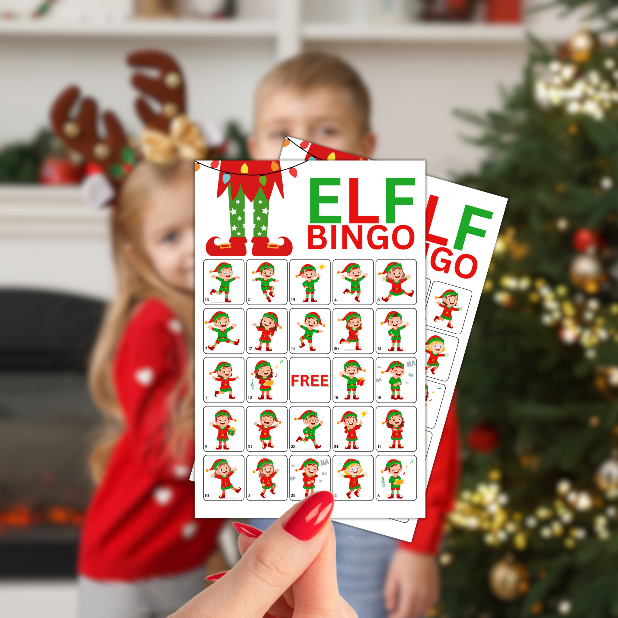 Elf Bingo Game