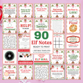 90 Elf Note Cards | Printable