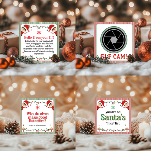 90 Elf Note Cards