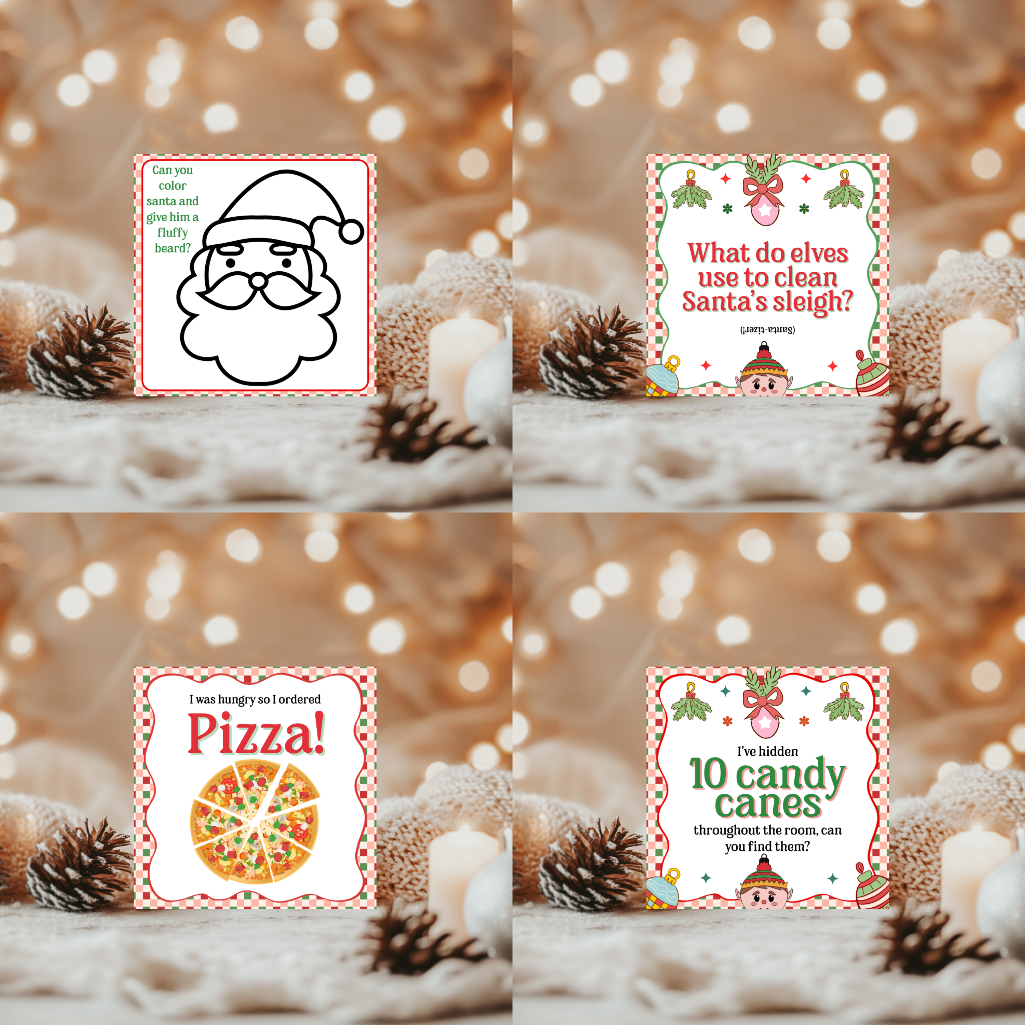 90 Elf Note Cards | Printable