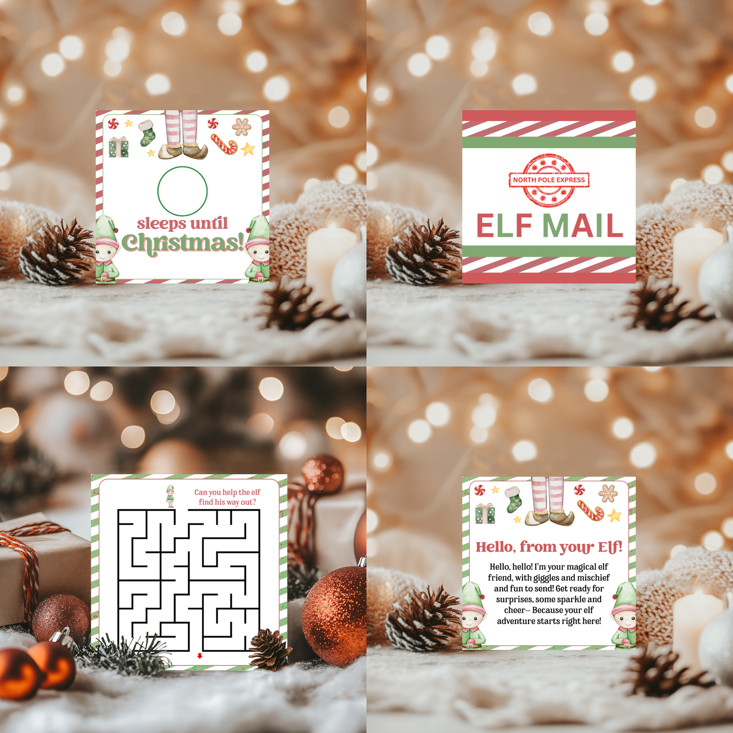 Elf Note | 90 Printable Cards