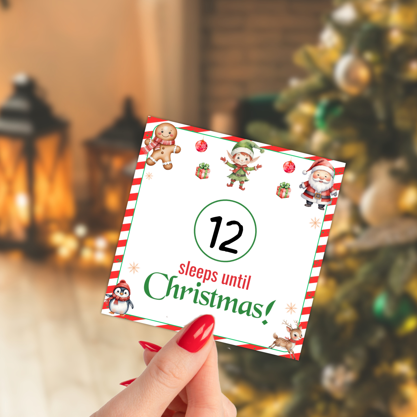 90 Elf Note Cards Printable