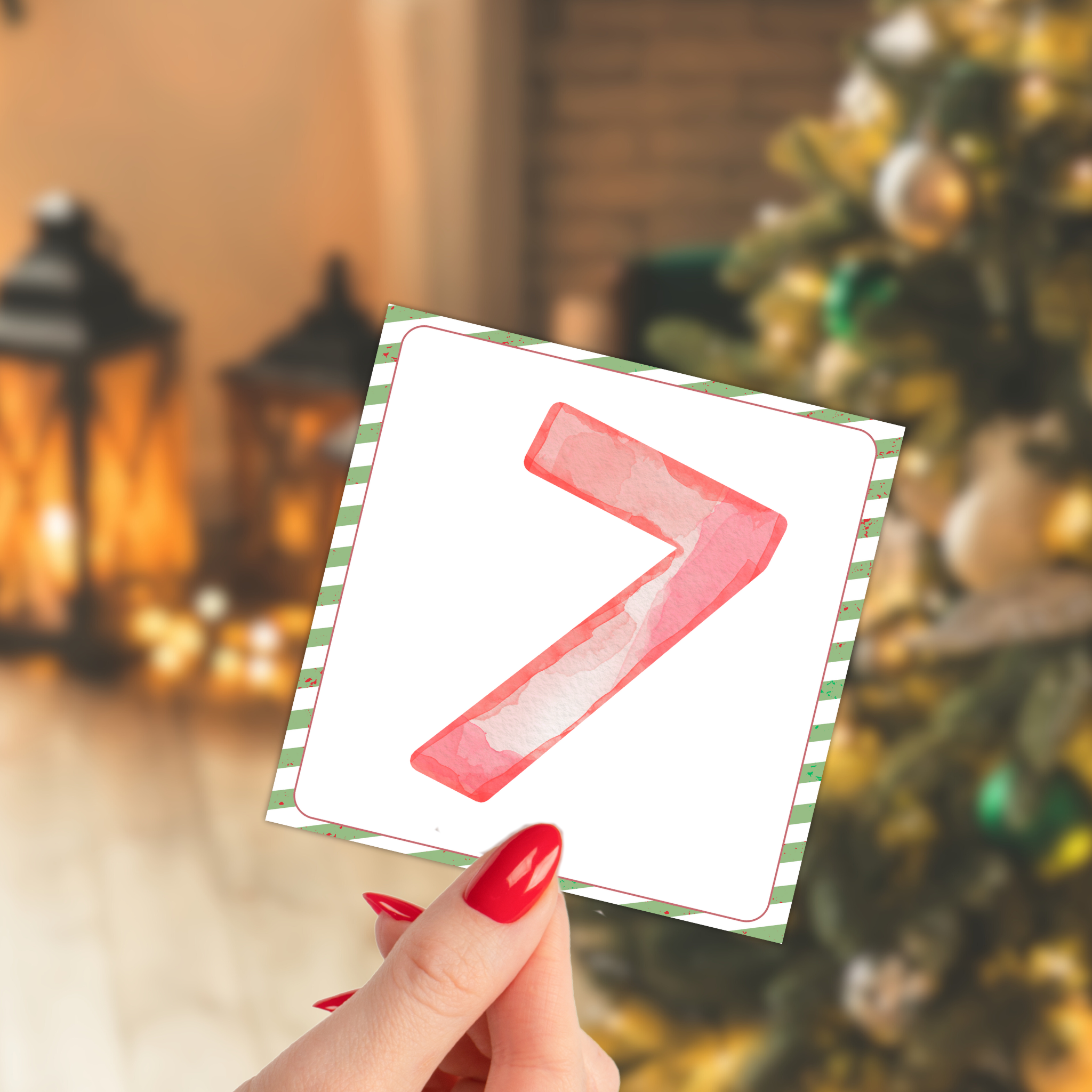 6 7 Themed Elf Note Cards