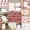 Fall in Love Bridal Shower Template Bundle #2