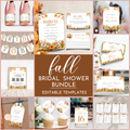 Fall Bridal Shower Template Bundle #1