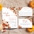 Fall in Love Bridal Shower + Recipe Card Bundle #1