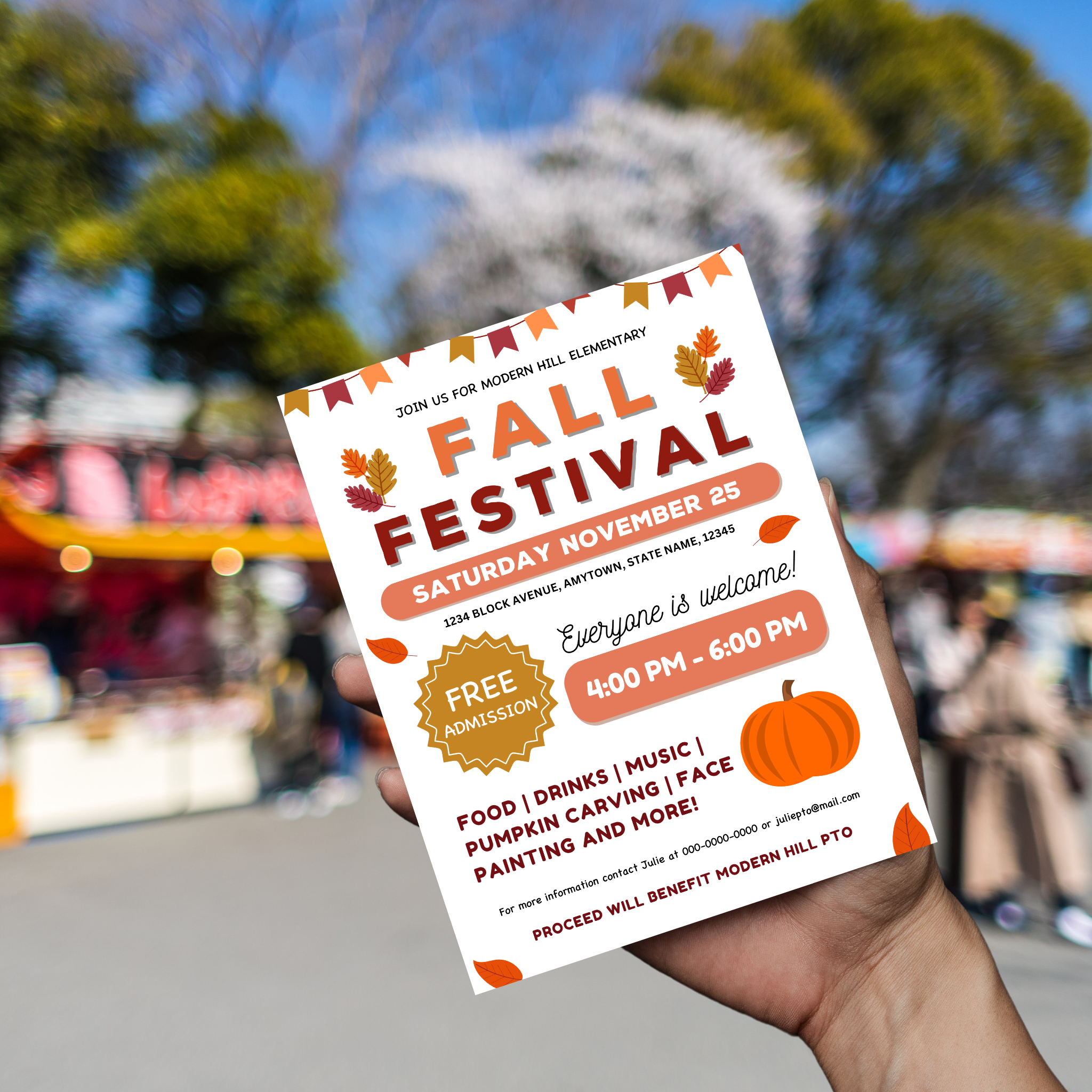 Fall Festival Flyer Template
