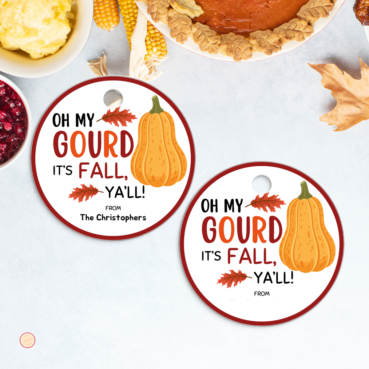 Oh My Gourd Fall Tag