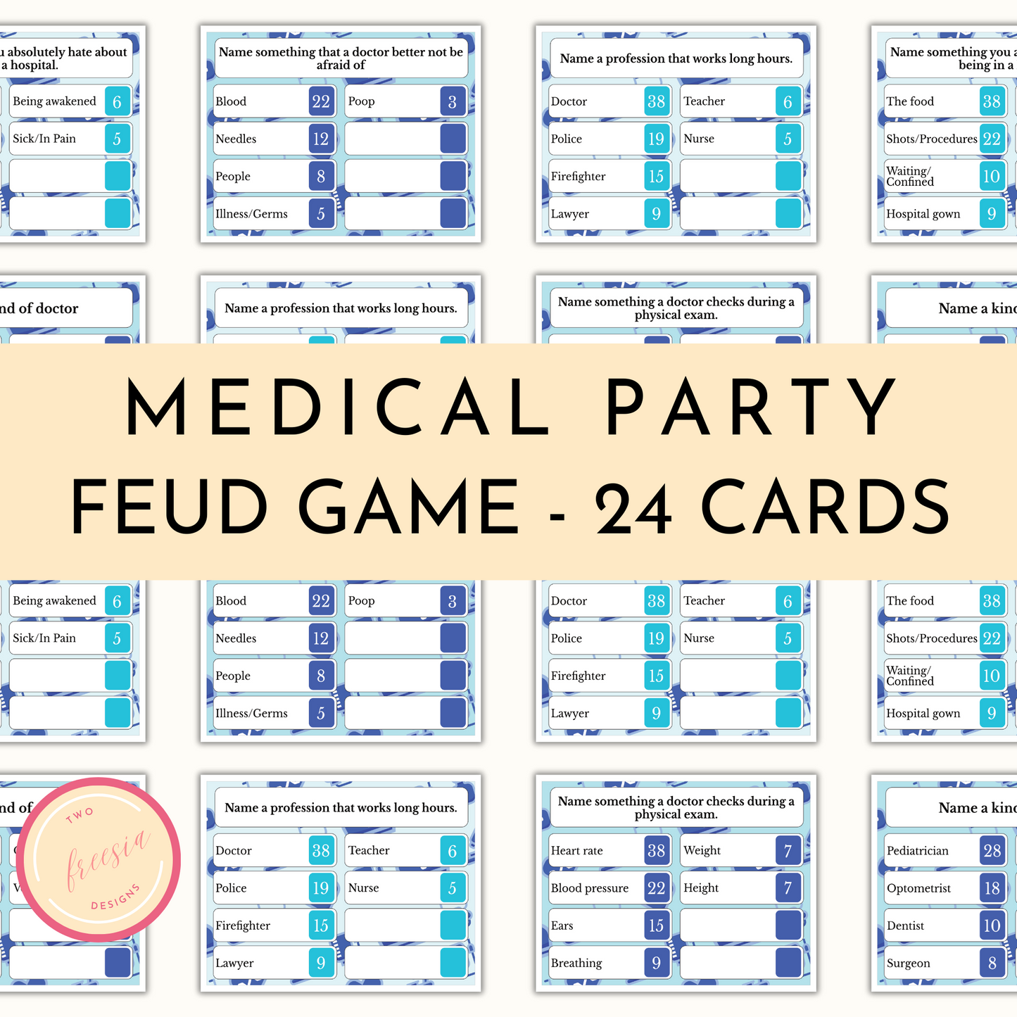 Medical Party Feud Game