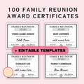 Family Reunion Award Certificate - 100 Editable Templates