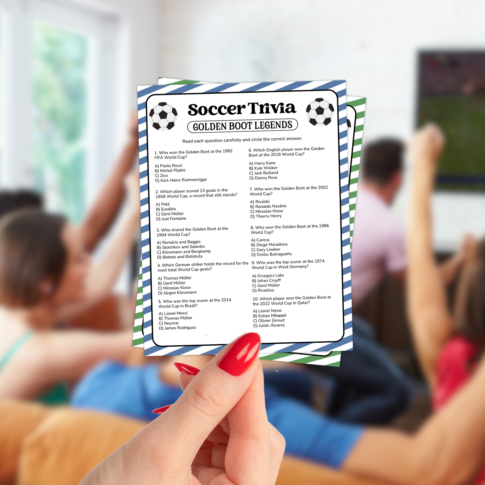 Soccer Trivia Game Bundle