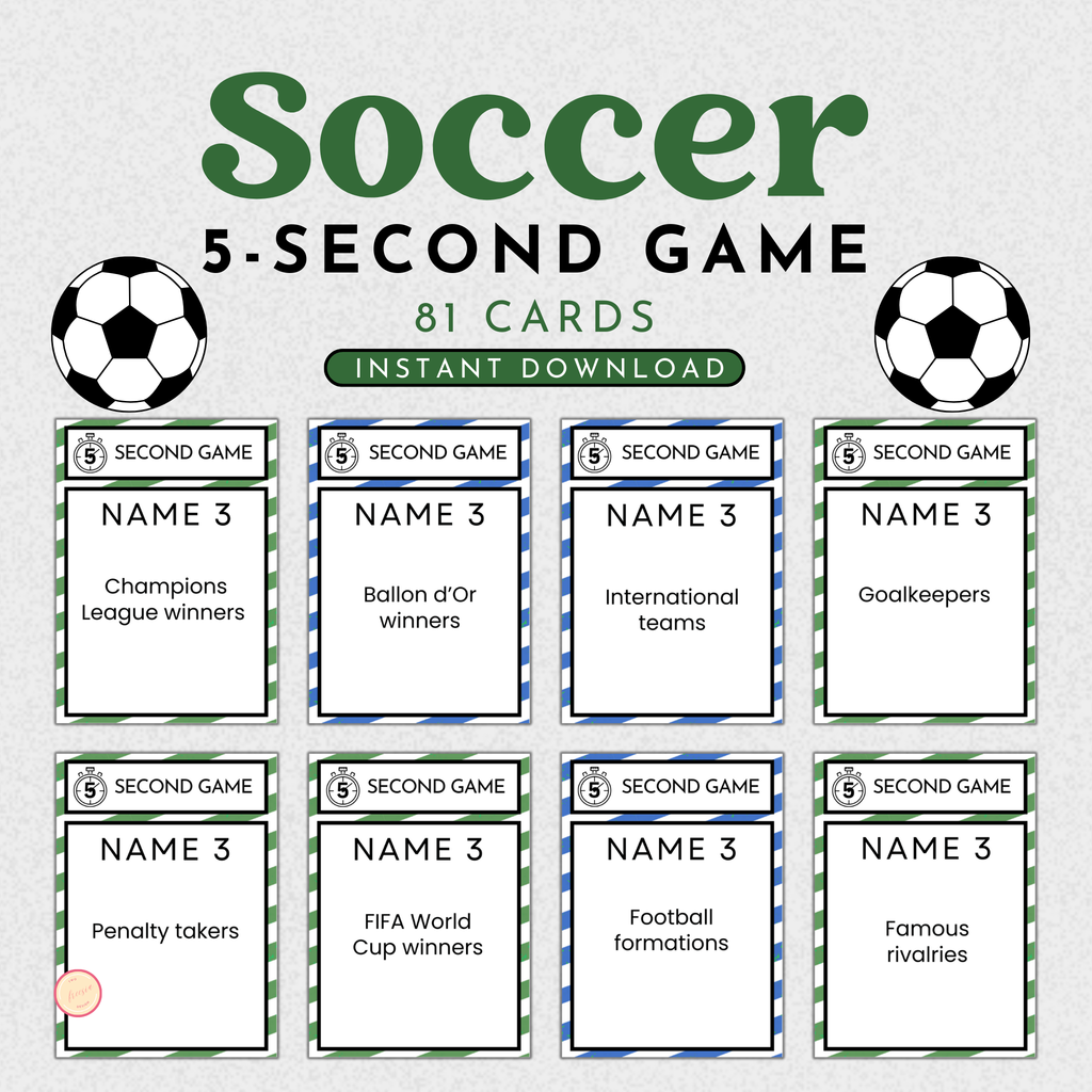 Soccer 5 Second Game
