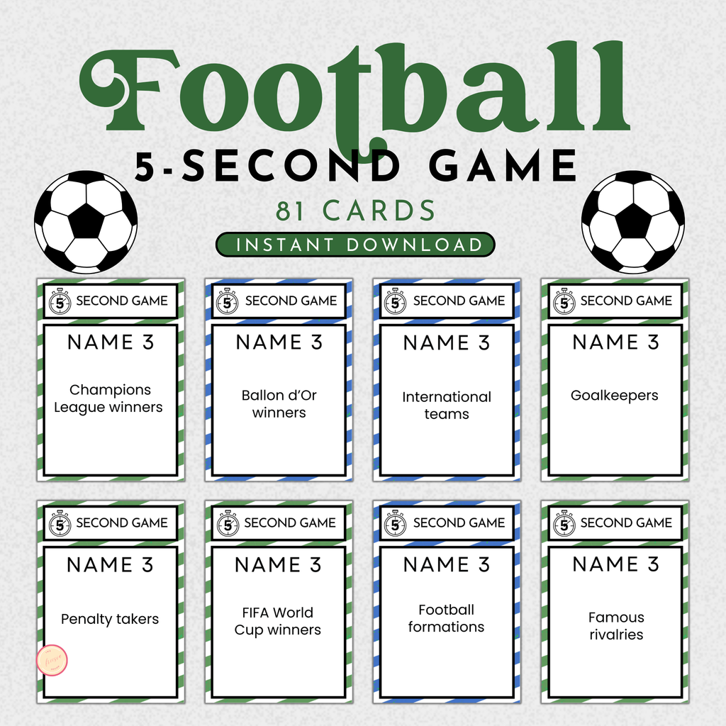 Football (Soccer) 5 Second Game