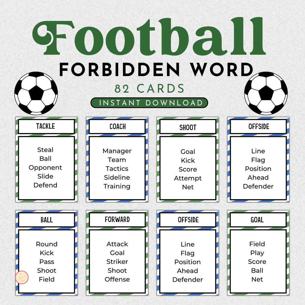 Football (Soccer) Forbidden Word Game