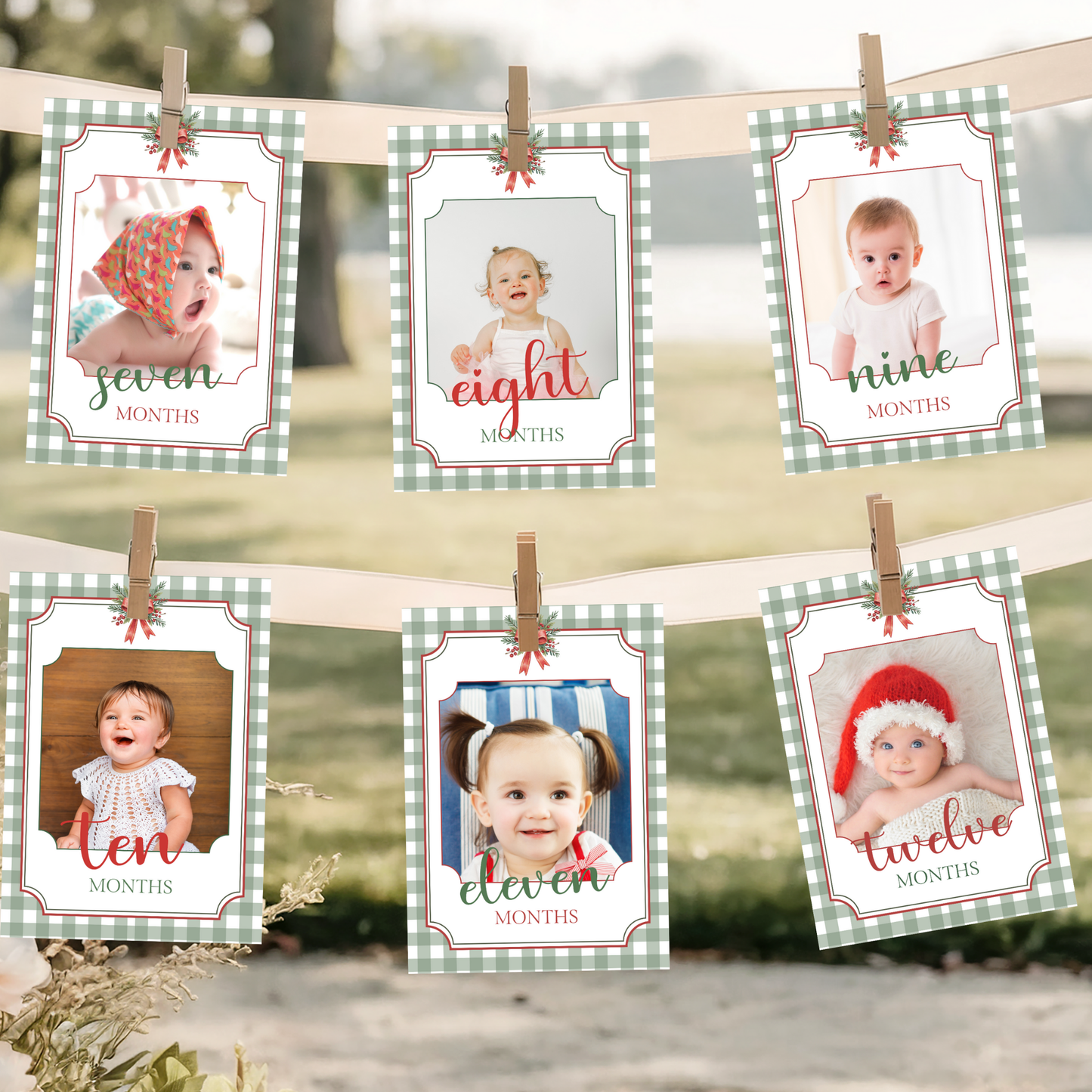 Christmas Birthday Photo Banner