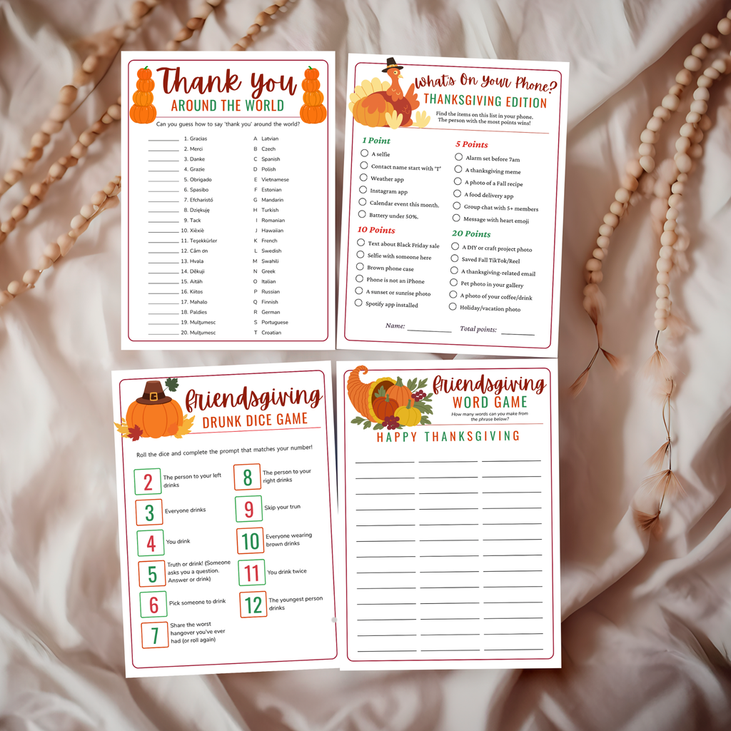 16 Friendsgiving Party Games
