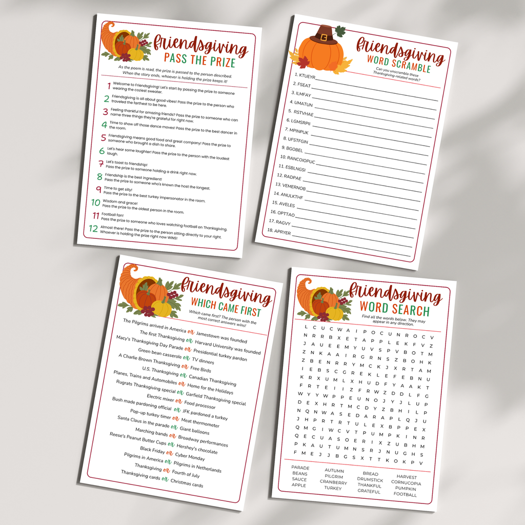 16 Friendsgiving Party Games