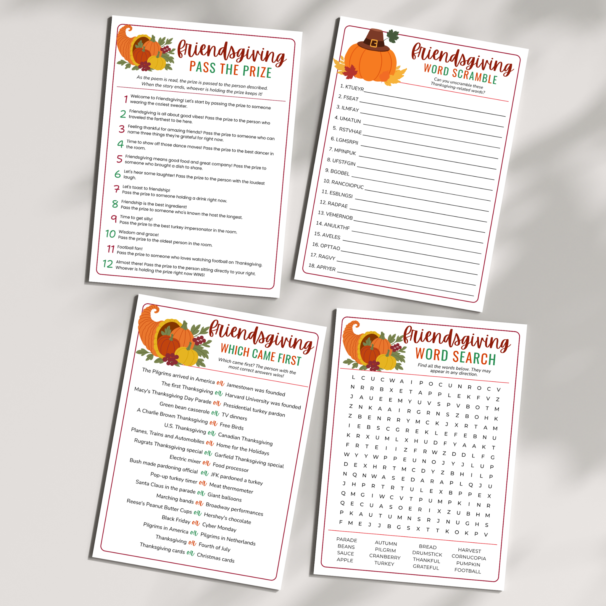 16 Friendsgiving Party Games