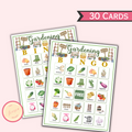 Gardening Bingo - 30 Printable Cards