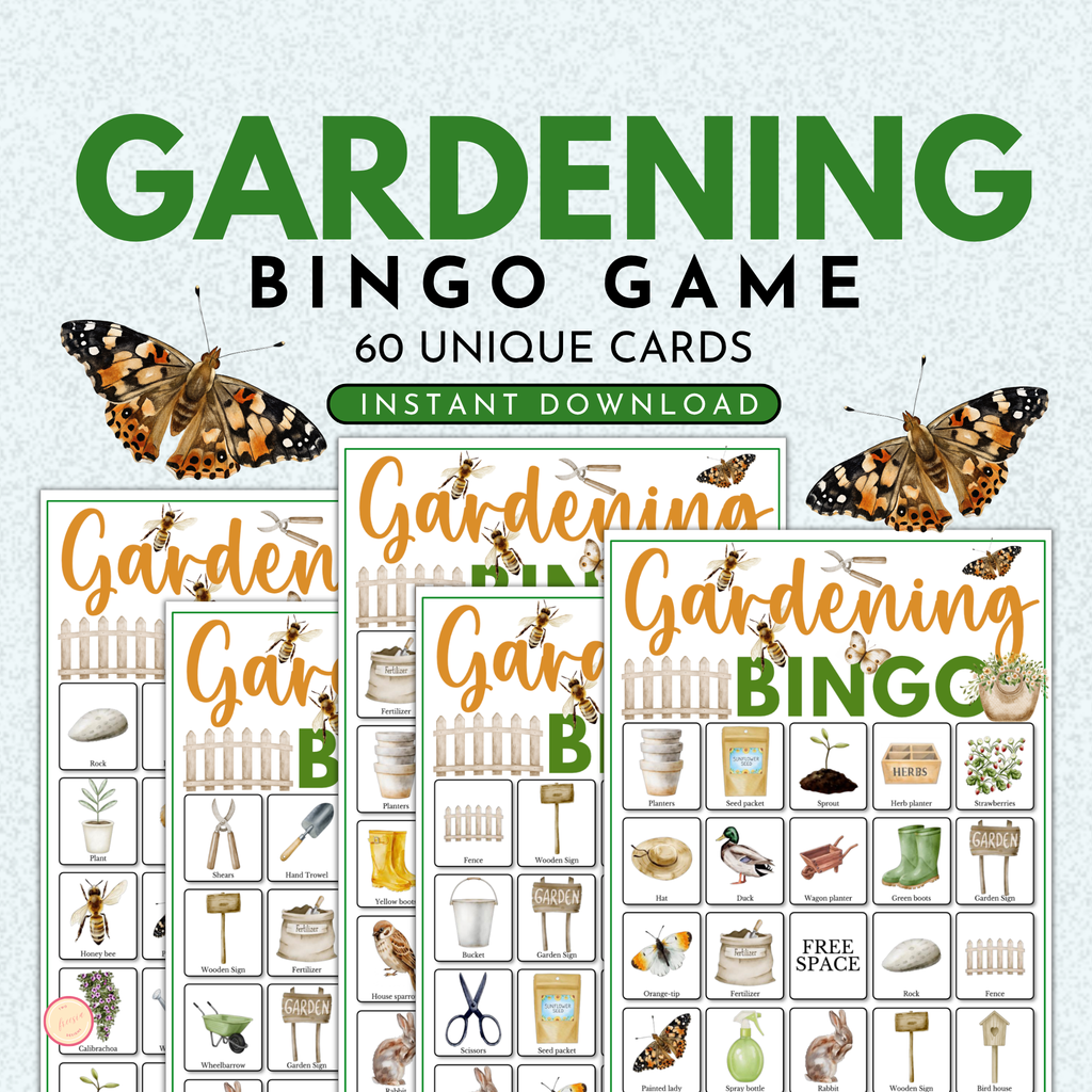 Gardening Bingo Game