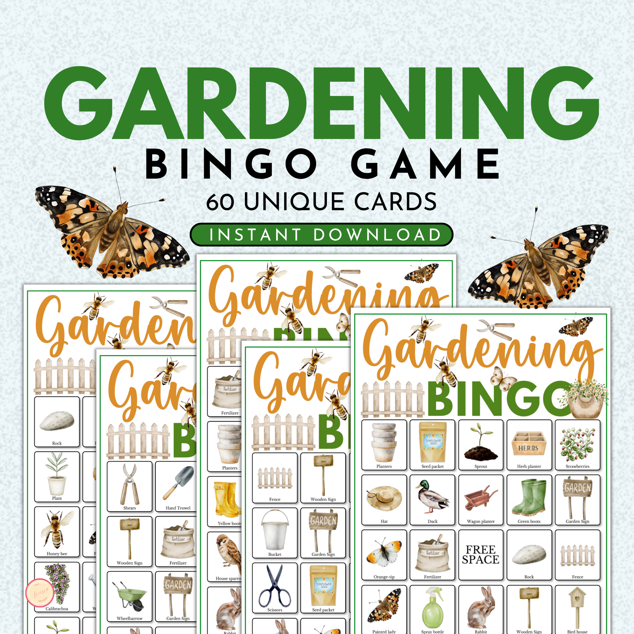 Gardening Bingo Game