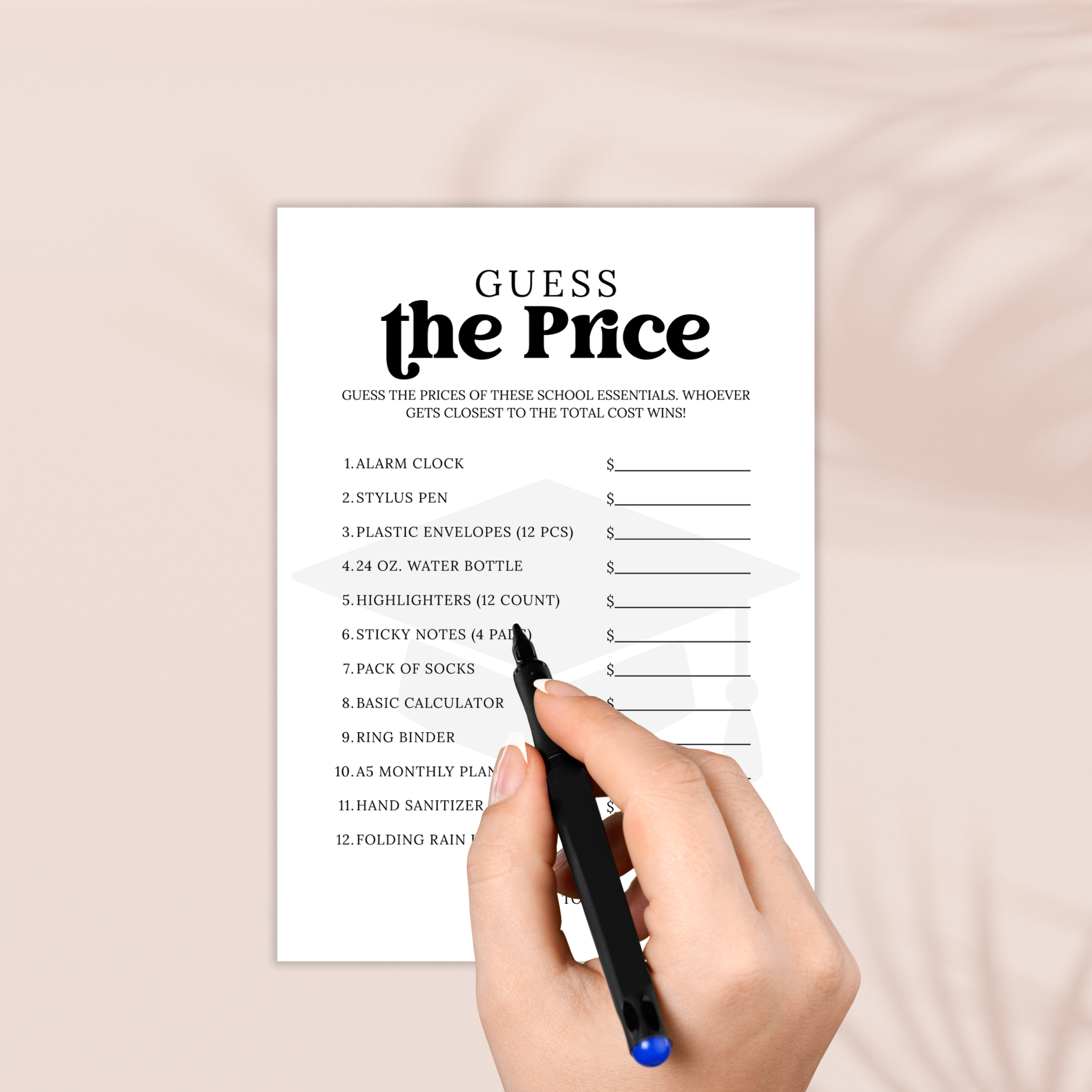 Graduation Guess the Price