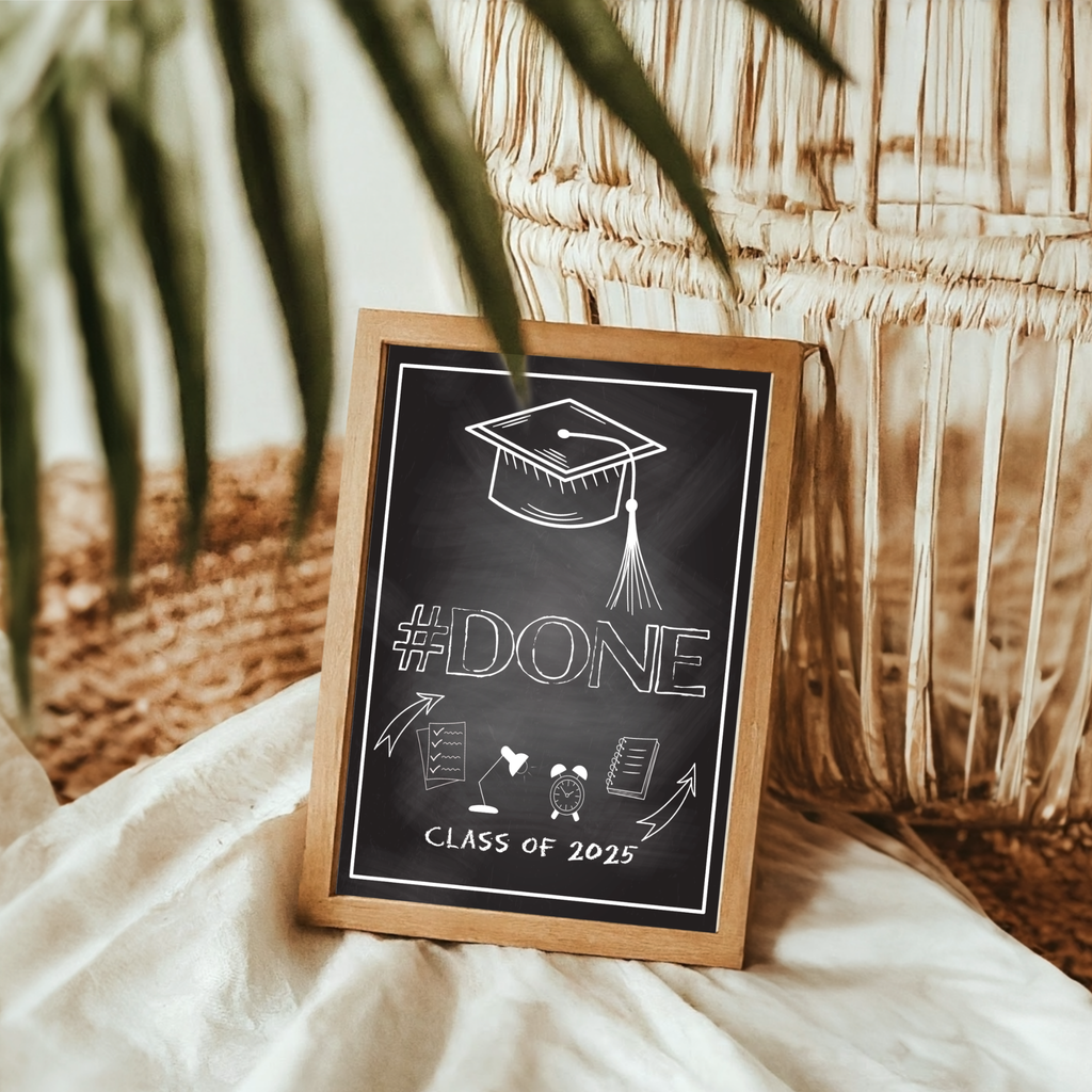 Done Graduation Party Table Sign