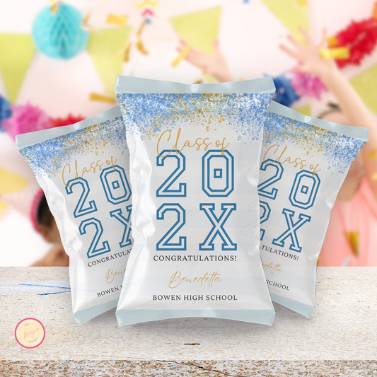 Graduation Chip Bag Template