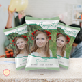Green Grad Chip Bag Template - with Photo