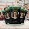 Green and Black Grad Chip Bag Template