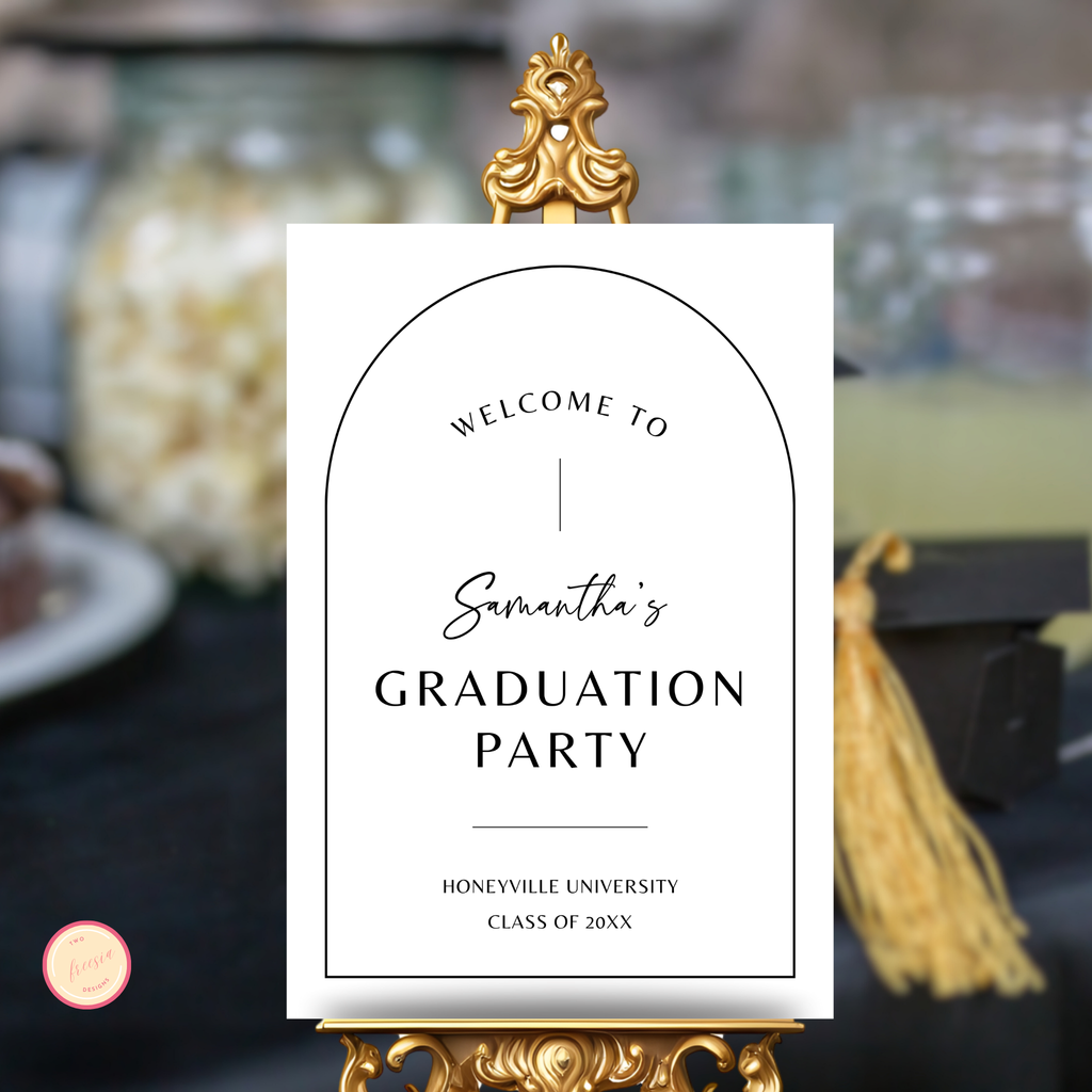 Graduation Party Welcome Sign Template