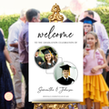 Graduation Party Welcome Sign Template - 2 Grads