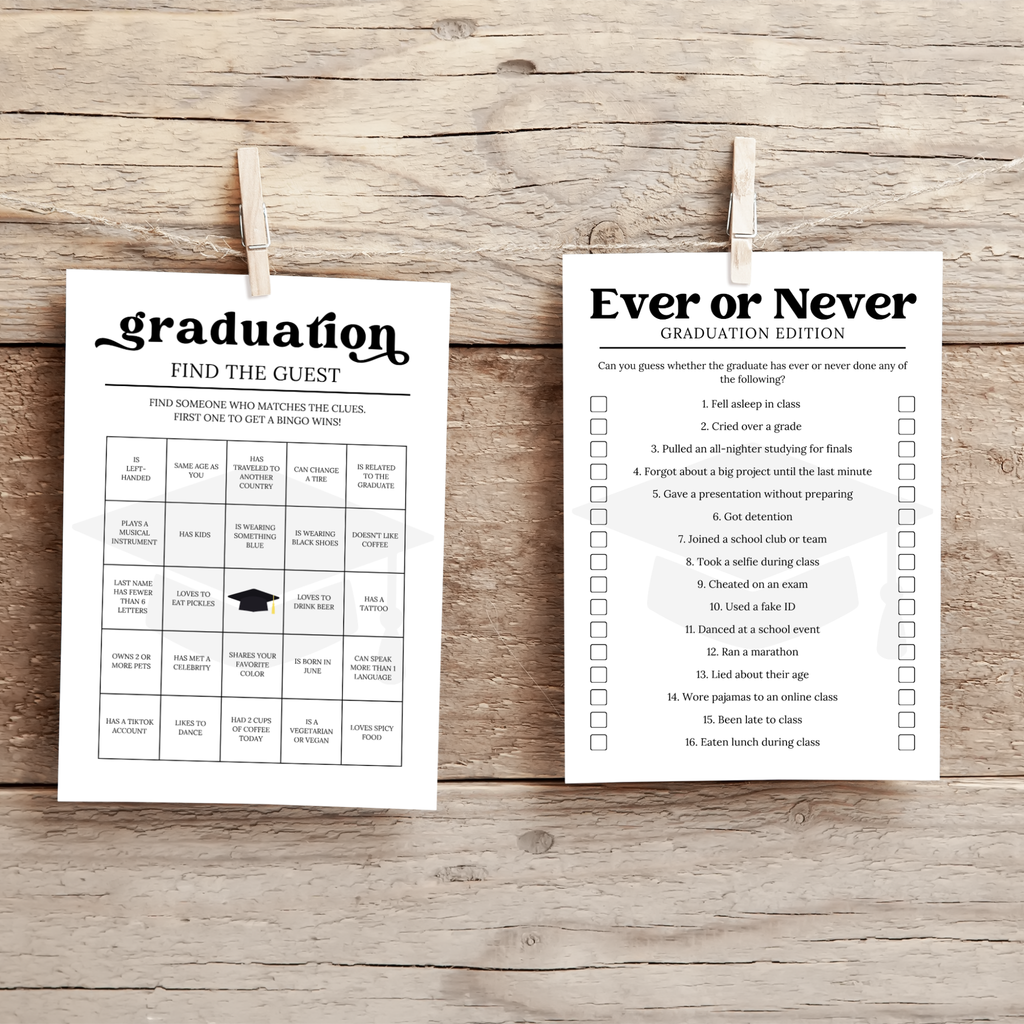 Graduation Game Bundle | Editable