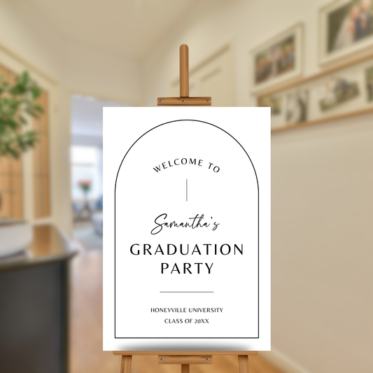 Graduation Party Welcome Sign Template