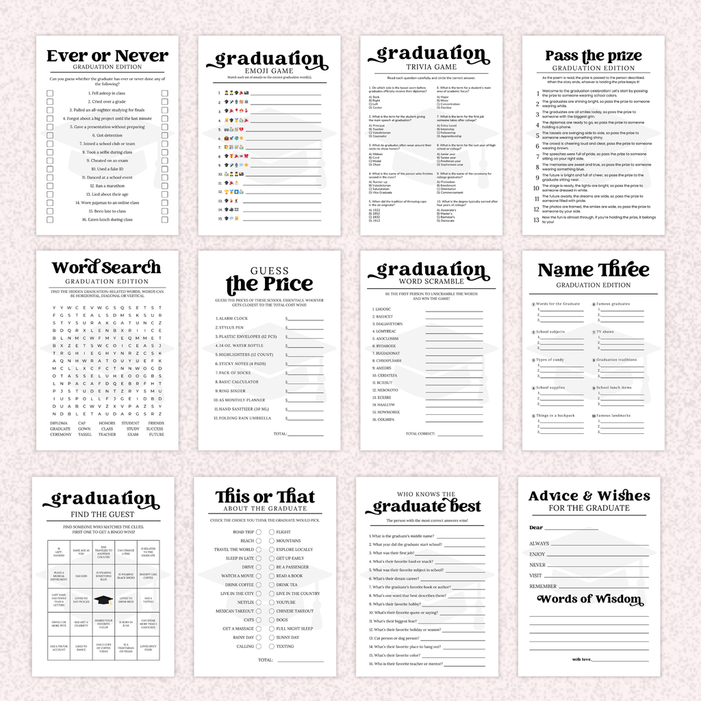 Graduation Game Bundle