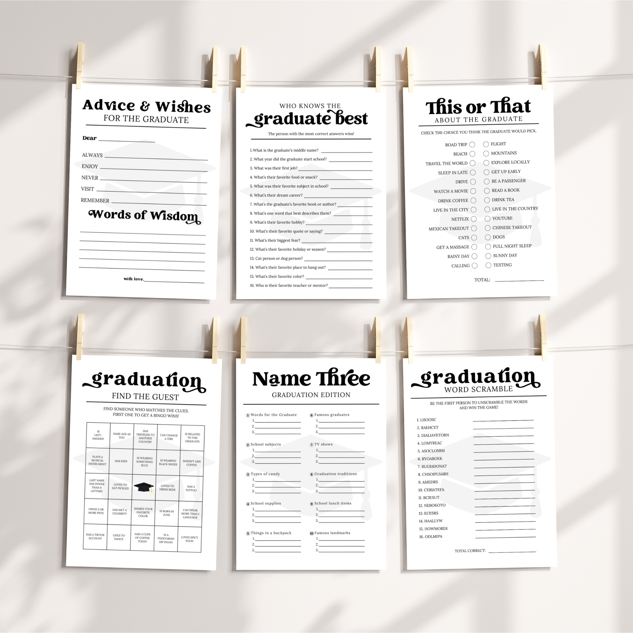 Graduation Game Bundle
