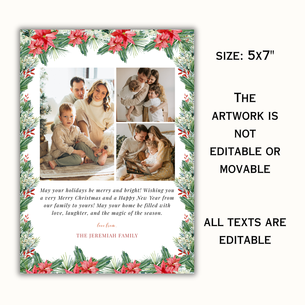 Christmas Photo Card Template