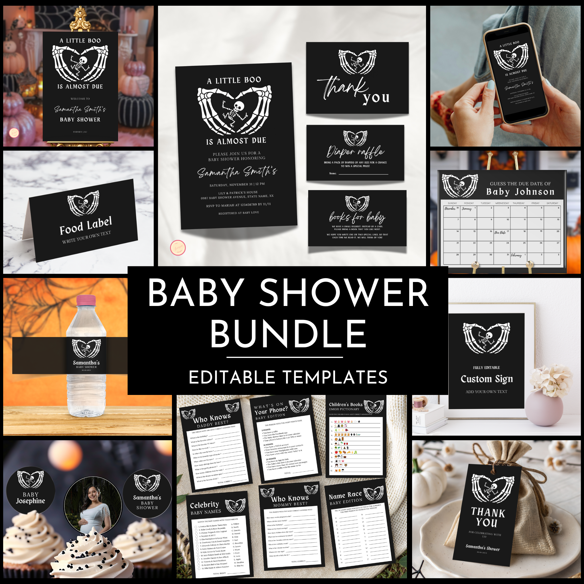 Halloween Baby Shower Bundle