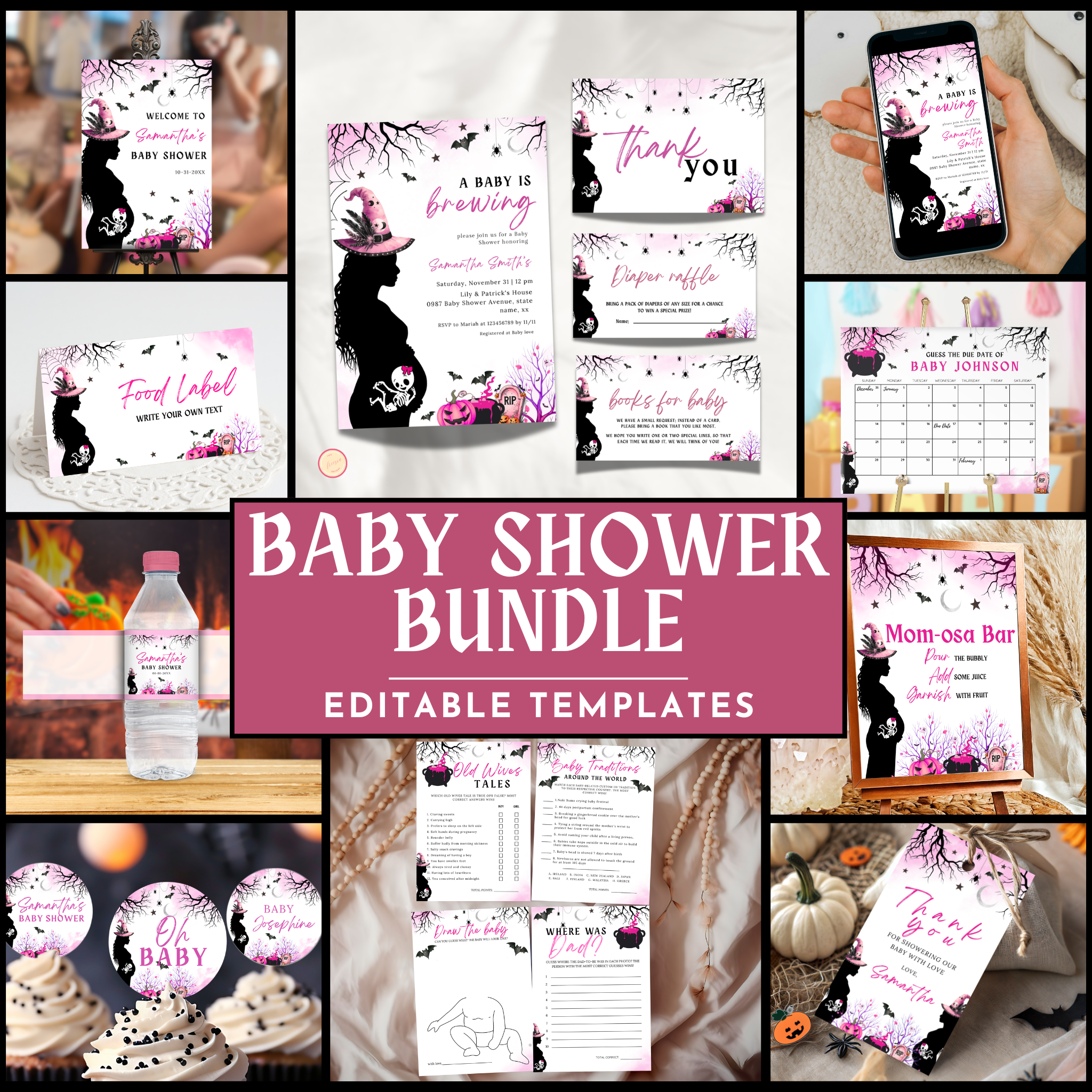 A Baby is Brewing Shower Bundle | Pink